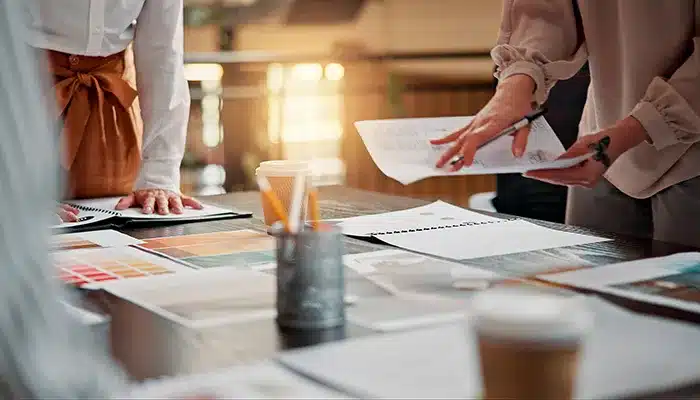 ブランドコラボの打ち合わせ風景