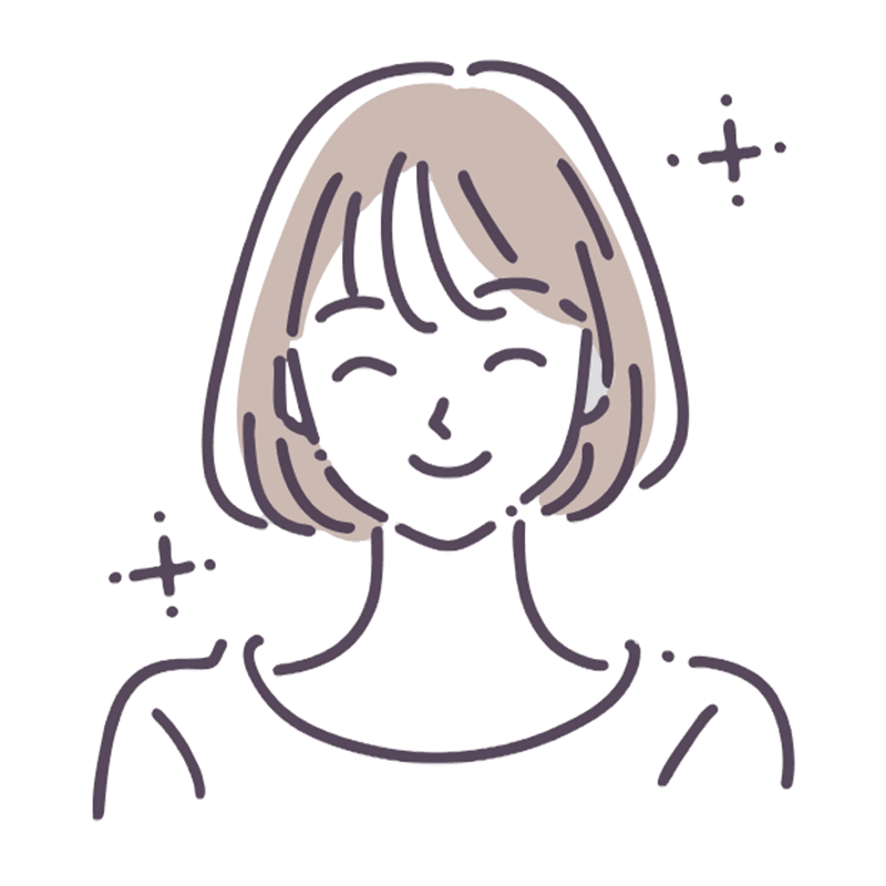 にこやかな女性のイラスト