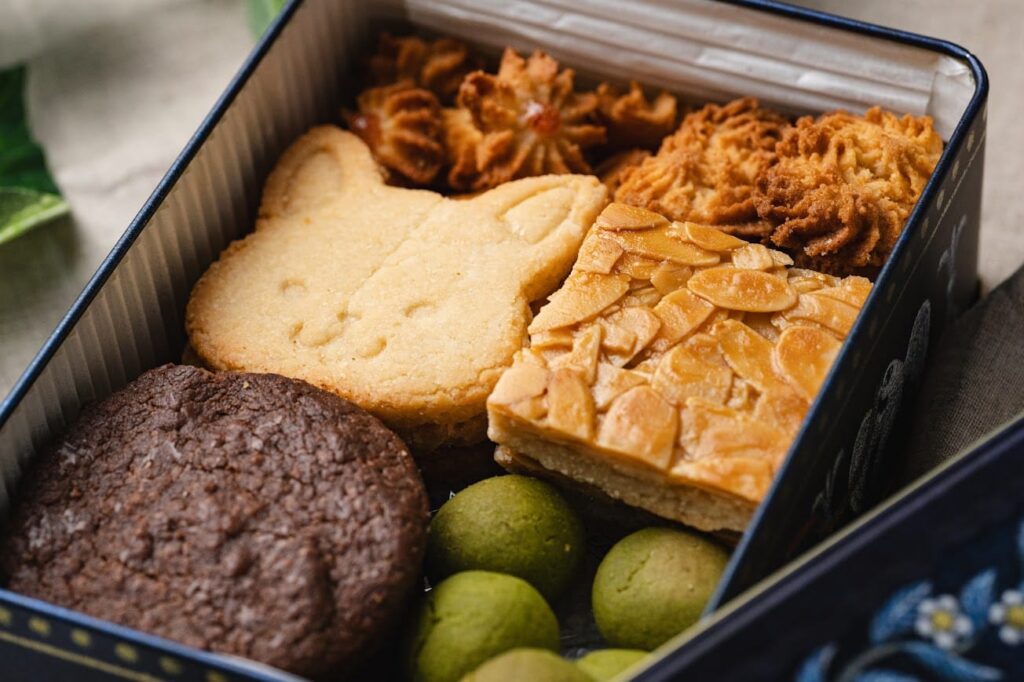 グルテンフリースイーツ専門ブランドで販売しているクッキー缶