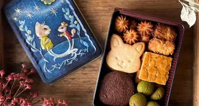 森の贈り物クッキー缶の全体像