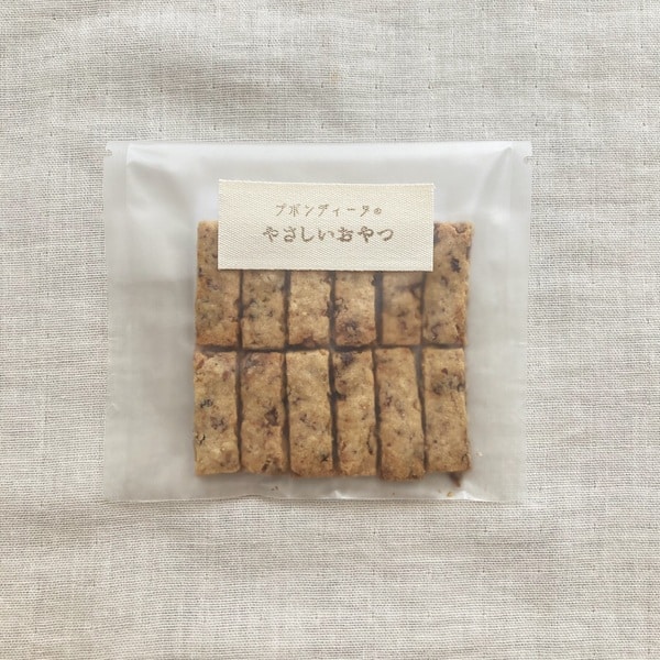 小麦・卵・乳不使用の無農薬米粉のクッキー　有機レーズン