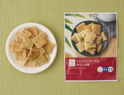 ローソンのこんにゃくチップス　のりしお味