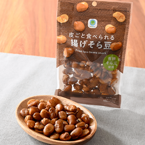 ファミリーマートの皮ごと食べられる揚げそら豆