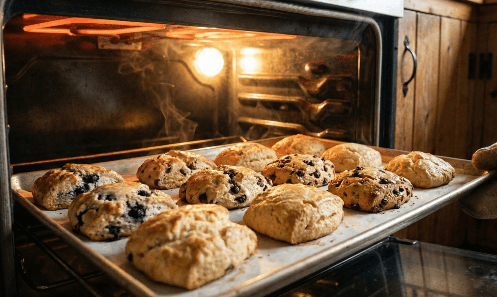 スコーンが焼きあがったところ。