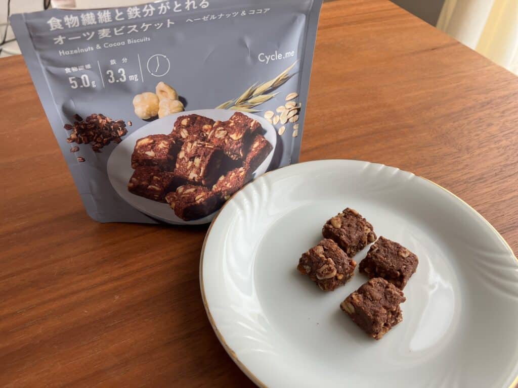 食物繊維と鉄分がとれるオーツ麦ビスケット
